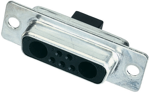 HARTING 2 (Power/Coax), 5 (Signal) Way Cable Mount D-sub Connector Socket