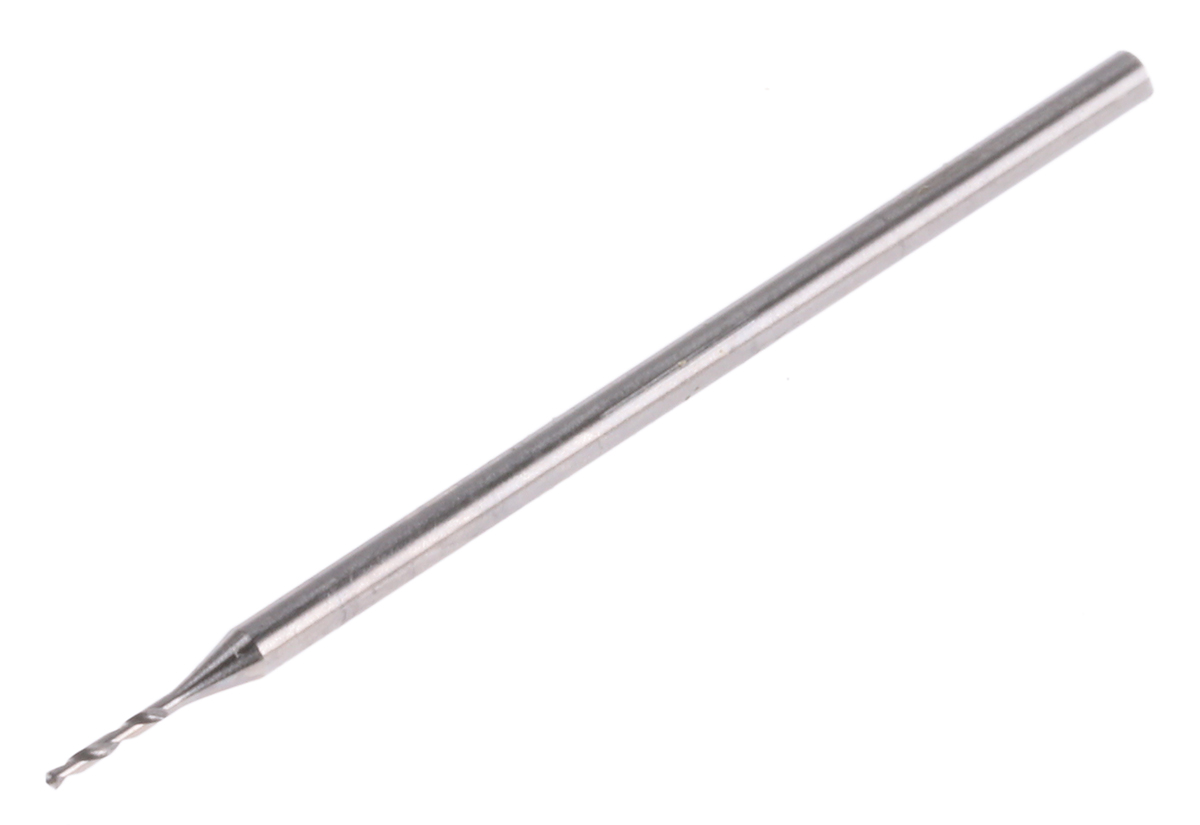 Dormer Cobalt High Speed Steel PCB Drill Bit, 0.35 mm, 1mm Diameter