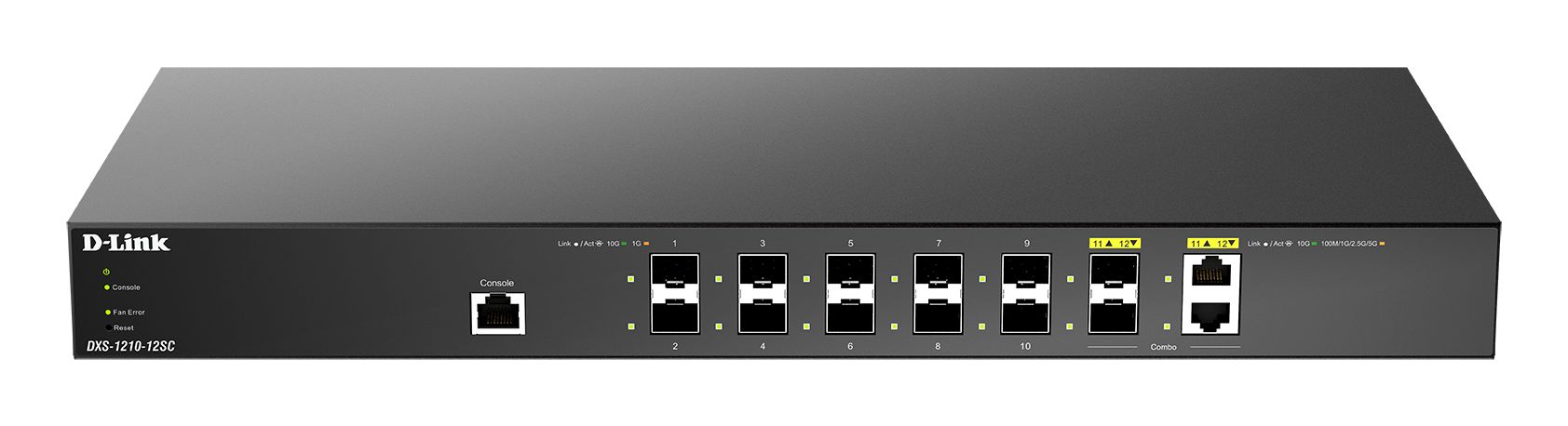 D-Link 12-Port 10G Multi-Gigabit Smart Managed SFP+ Switch, Smart 12 Port Smart Switch, EU