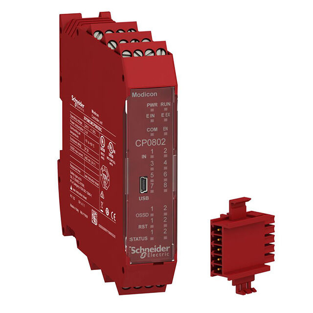 xpsmcmcp0802bc Schneider Electric Preventa XPSMCM Series Safety Controller, 8 Safety Inputs, 2 Safety Outputs, 24 V dc