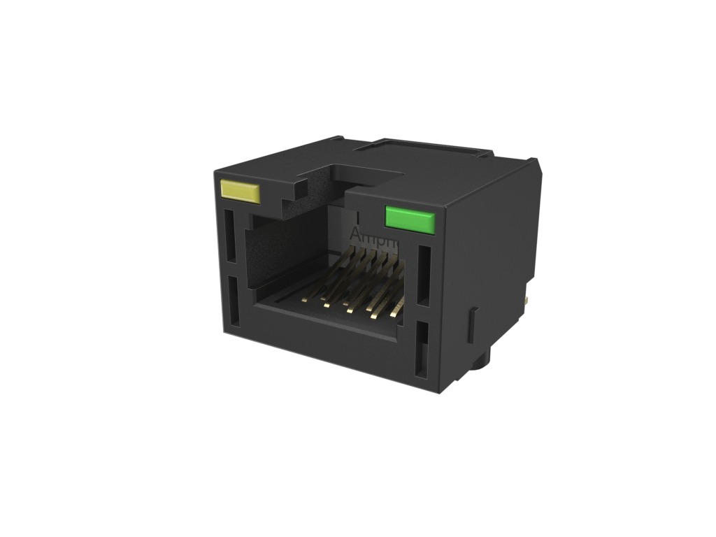 Amphenol Communications Solutions RJE3C18804 Series Female Ethernet Connector, Surface Mount, Cat6a 1 Port 8 -Way