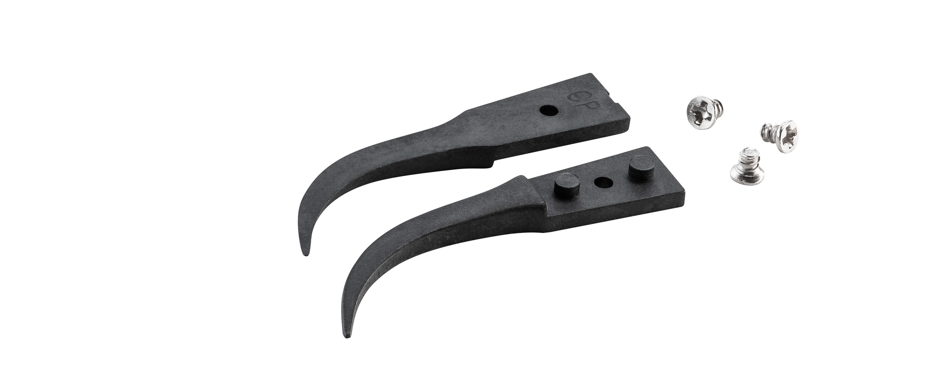 ideal-tek 40mm Polyetheretherketone, Carbon Fibre Very Fine, Curved ESD Safe Tweezer Tips
