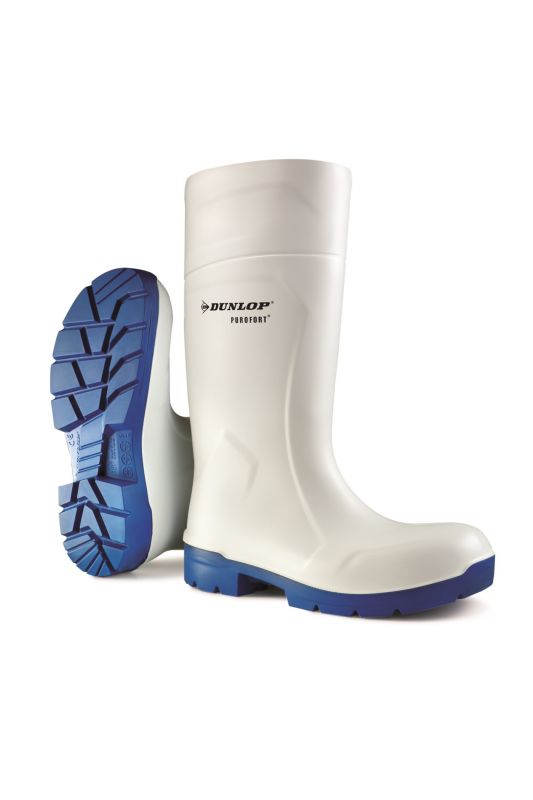 Dunlop White Steel Toe Capped Unisex Safety Wellingtons, UK 14, EU 49