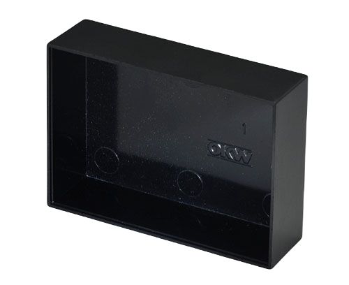 OKW Black Phenol Formaldehyde Potting Box, 70 mm 20 mm, 50.4 mm