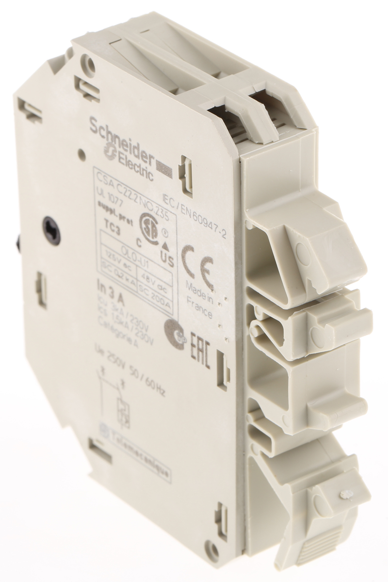 gb2cd08 Schneider Electric 3A 1P + N Pole Thermal Magnetic Circuit Breaker, 250V ac GB2