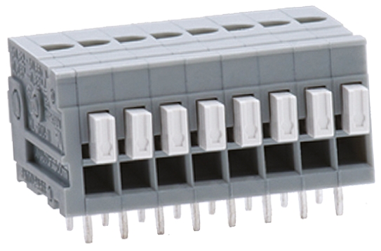 Sato Parts PCB Terminal Block, 3-Contact, 2.54mm Pitch, Through Hole Mount, 1-Row, Solder Termination