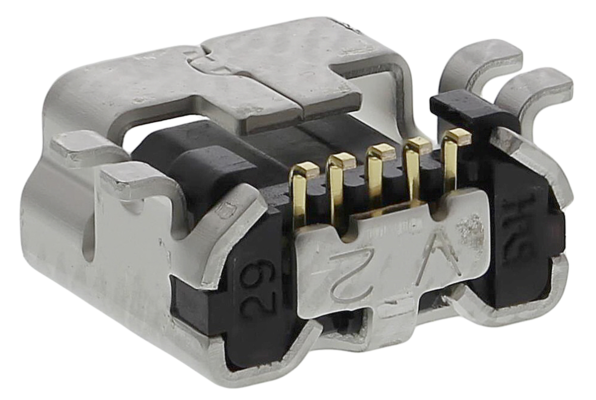 Hirose Right Angle, SMT, Socket Type B 2.0 USB Connector