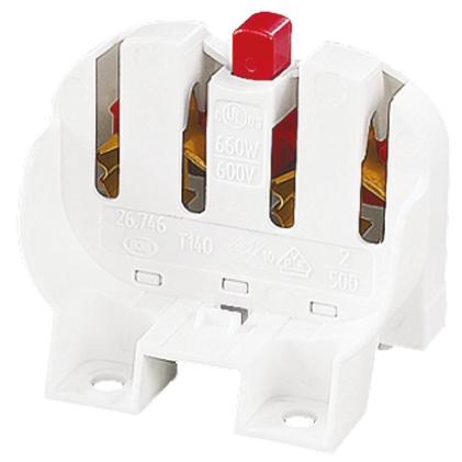 BJB Compact Fluorescent TC-L Lamp Holder Push In - 26.746.1004.84