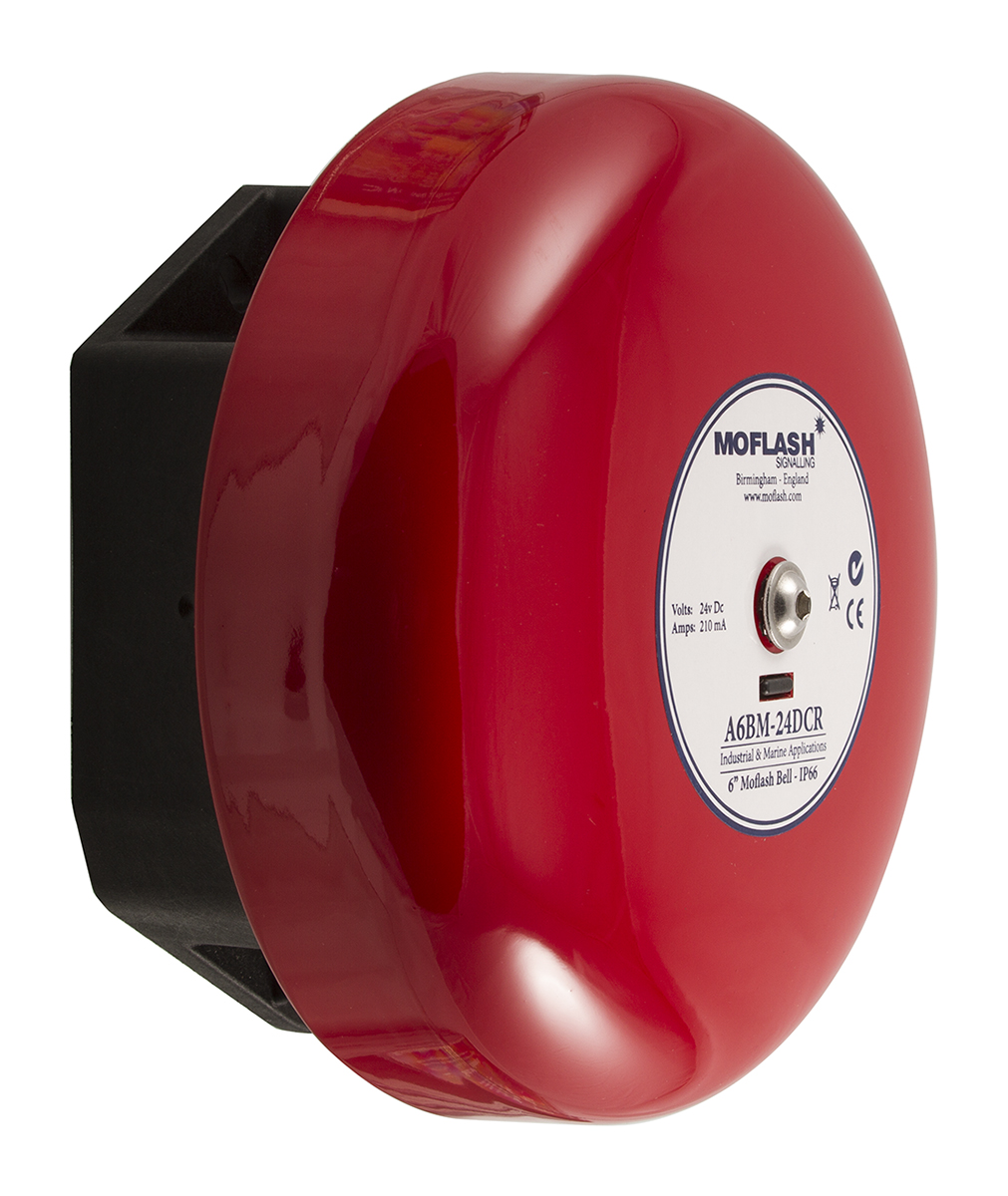 Moflash A8BM Series Siren Surface, IP66, DC 24V, 1-Tone 108 dB @ 1m