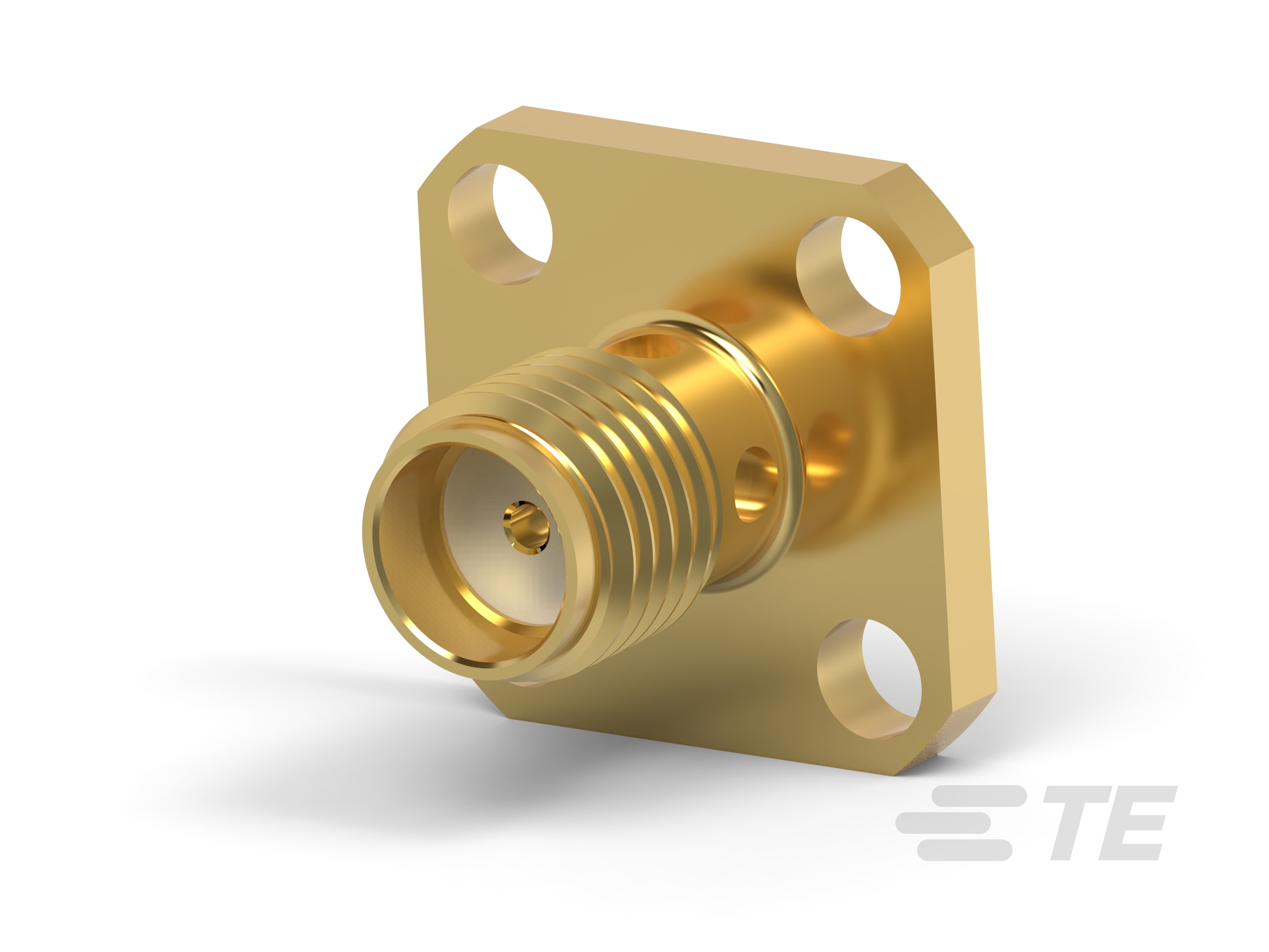 TE Connectivity 10528 Series, Jack Panel Mount SMA Connector, 50Ω, Cable Termination, Straight Body