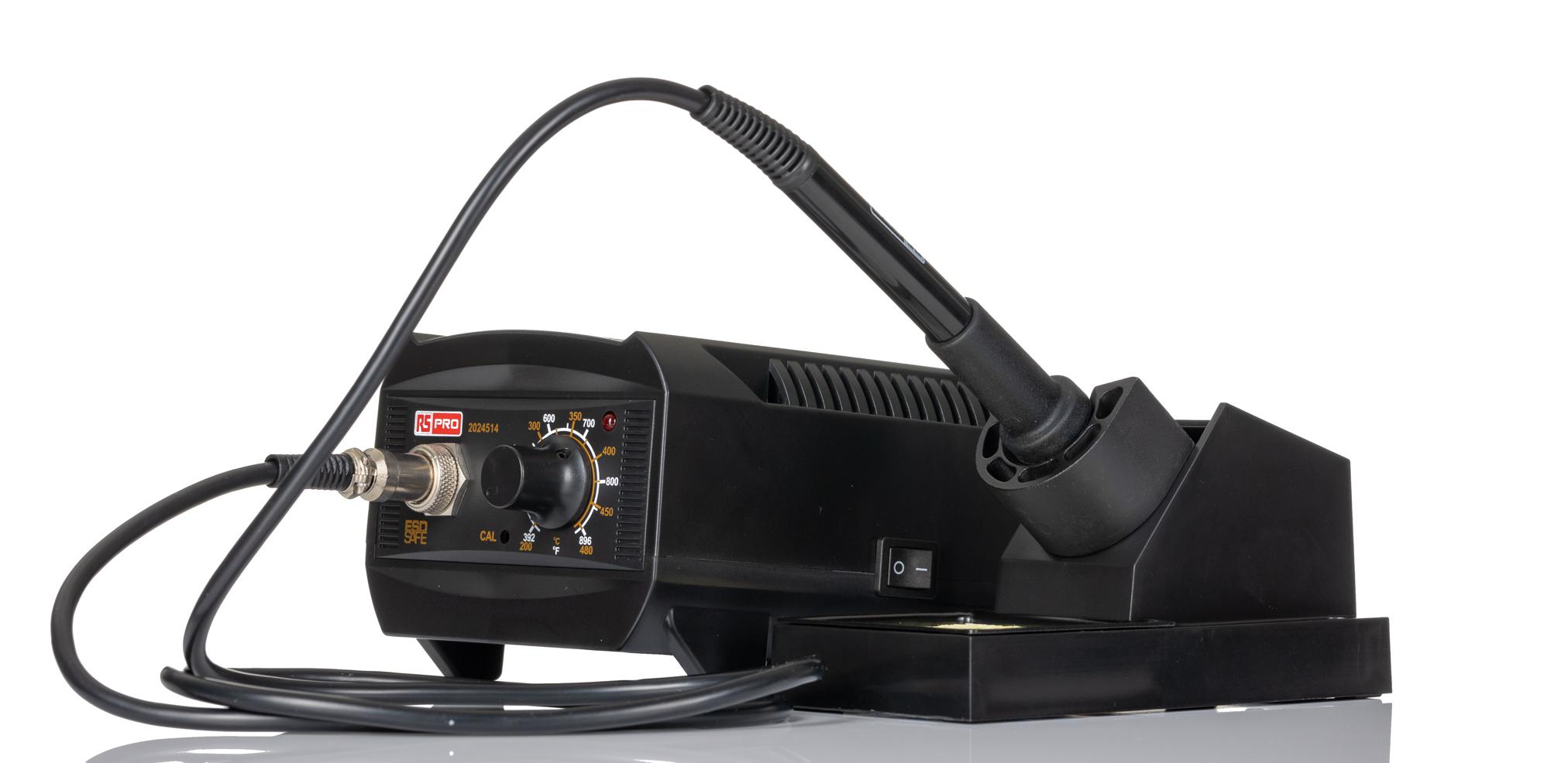 202-4514 RS PRO Analogue Soldering Station 80 W, 230V
