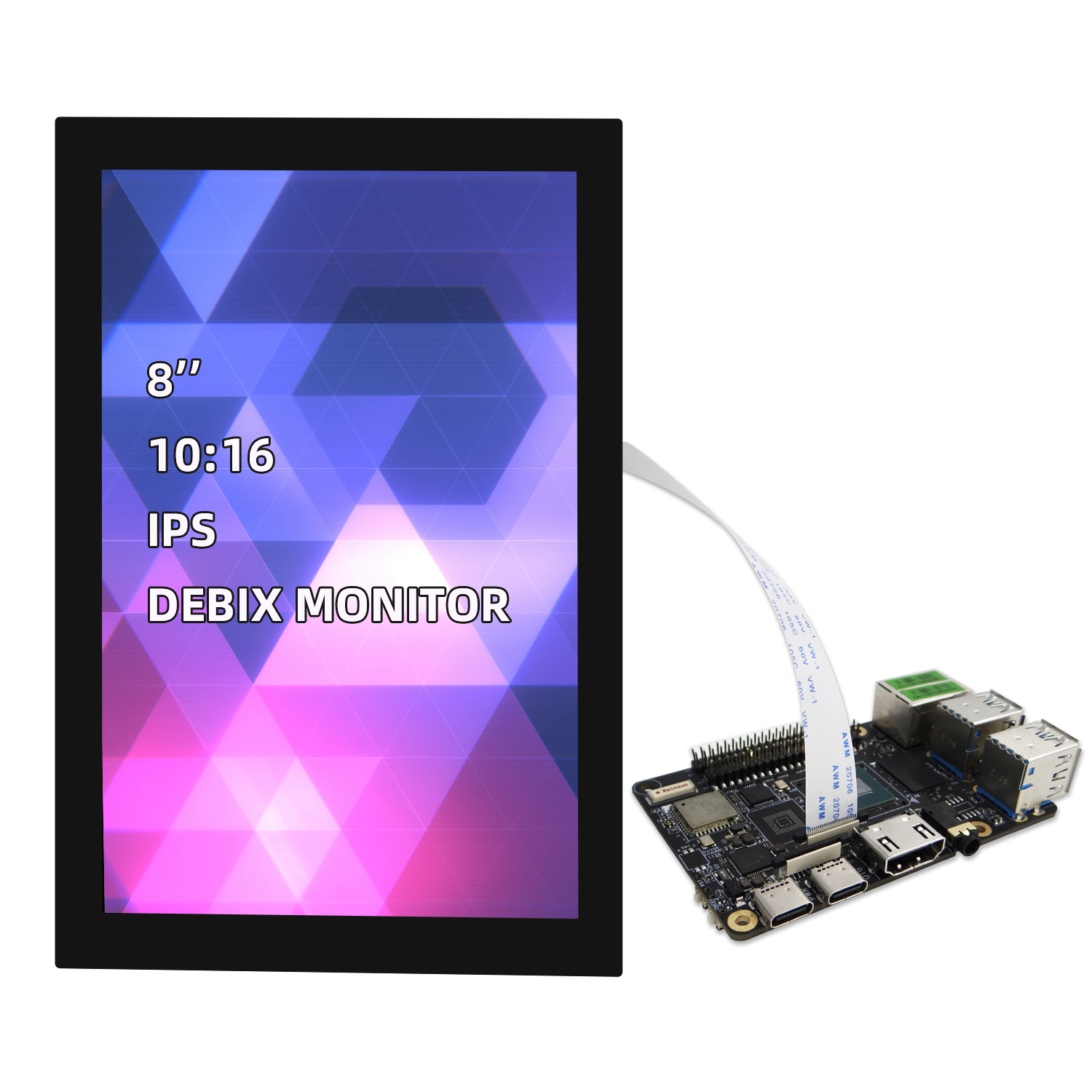Okdo HC080IY28026-B30V.C, DEBIX SBC Screen TFT