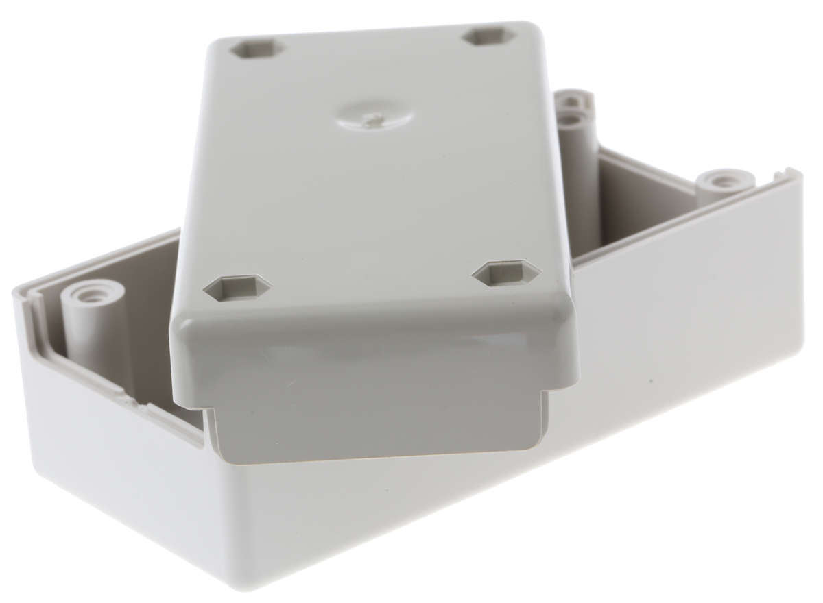 a9011065 OKW Flat-Pack Case Series Grey ABS Enclosure, IP40 40 mm, 100 mm, 50 mm