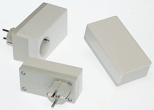 OKW Grey ABS Plug Case, IP40 40 mm, 100 mm, 50 mm