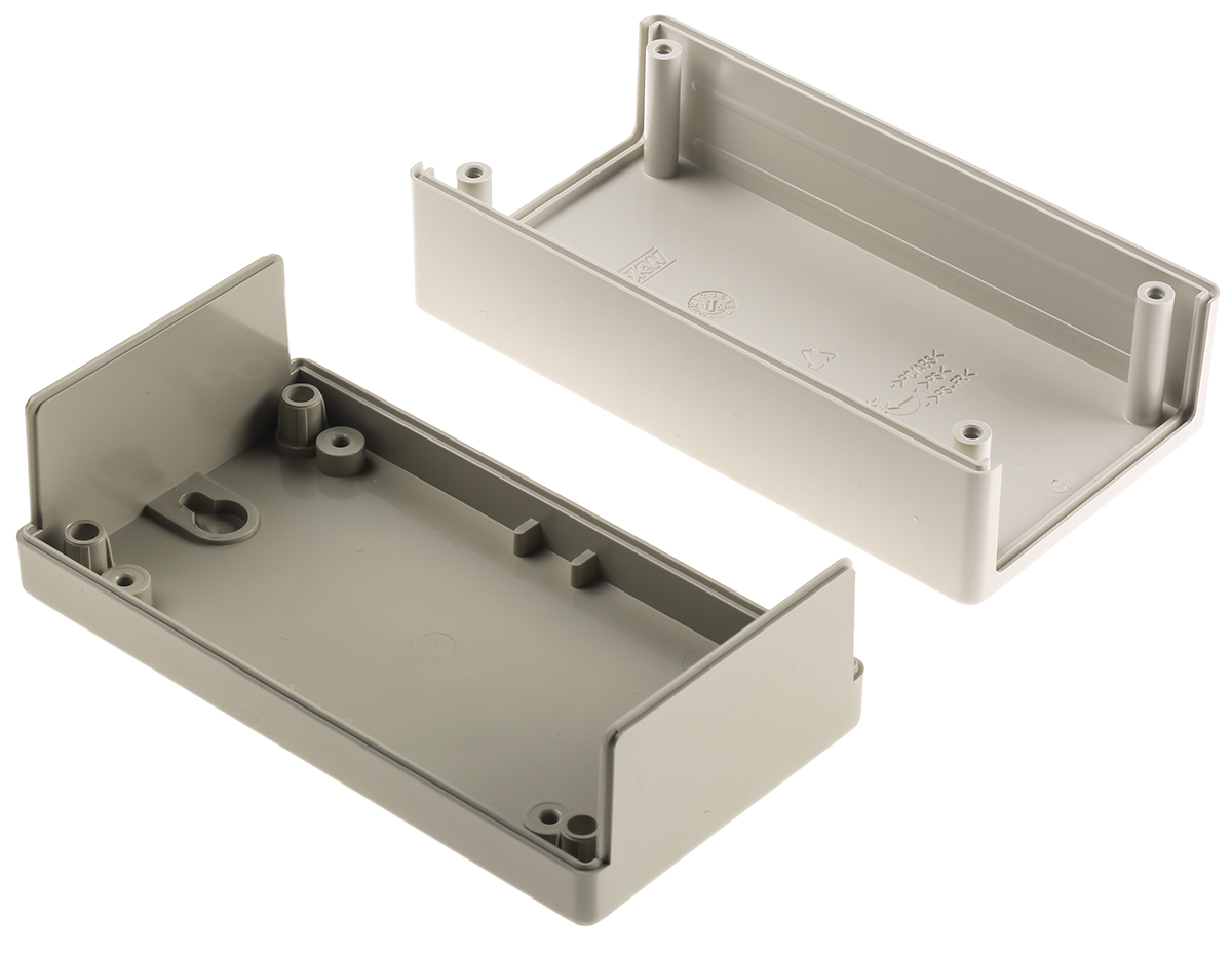 a9020065 OKW Flat-Pack Case Grey ABS Instrument Case 40 mm, 120 mm, 65 mm