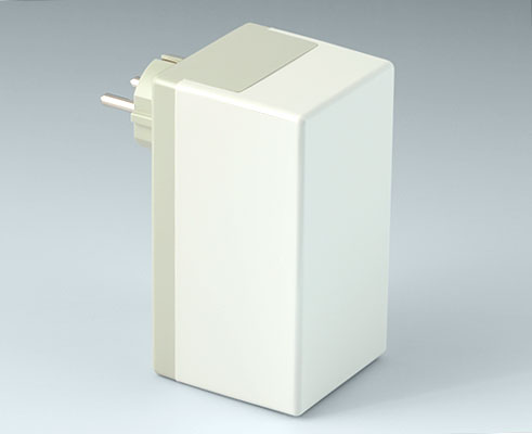 a9021665 OKW White ABS Plug Case, IP40 65 mm, 120 mm, 65 mm