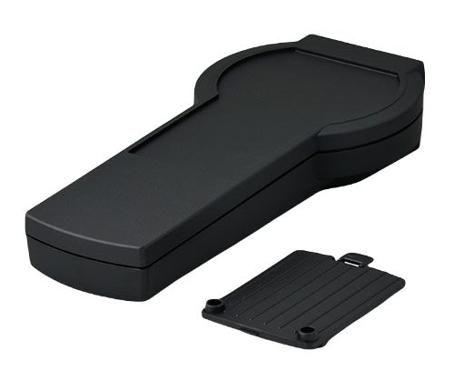 OKW A90 Series Black ABS Handheld Case Integral Battery Compartment, IP65, 200 mm x 39.5 mm x, 94 mm