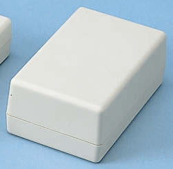 OKW Shell-Type Case Series White ABS Handheld Enclosure Integral Battery Compartment, IP40, IP65, 114 mm x 33 mm x, 72