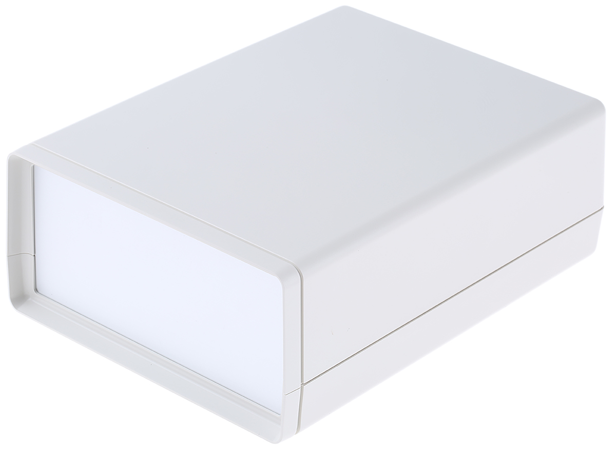 OKW Shell-Type Case Series White ABS Handheld Enclosure Integral Battery Compartment, IP65, 190 mm x 68 mm x, 138 mm