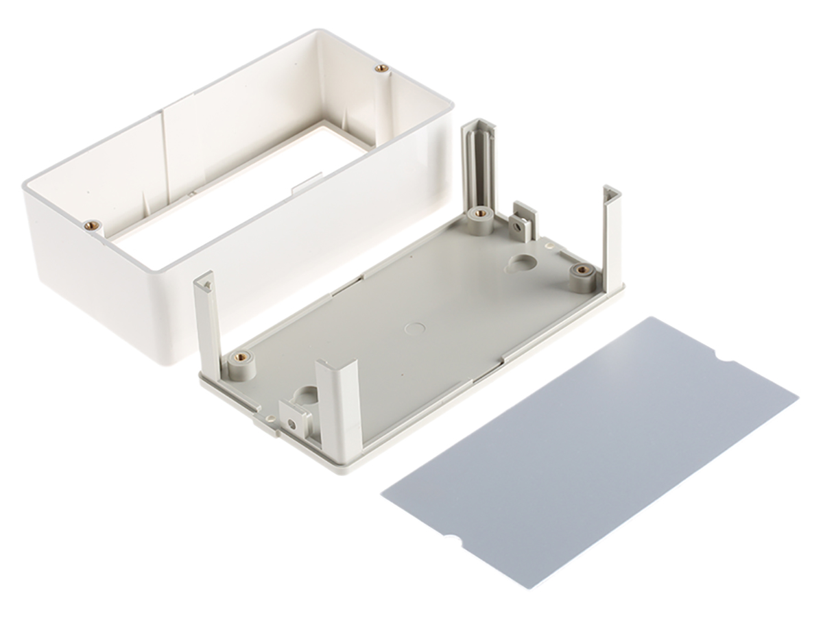 a9520165a9195201 OKW Flat-Pack Case White ABS Instrument Case 40 mm, 120 mm, 65 mm