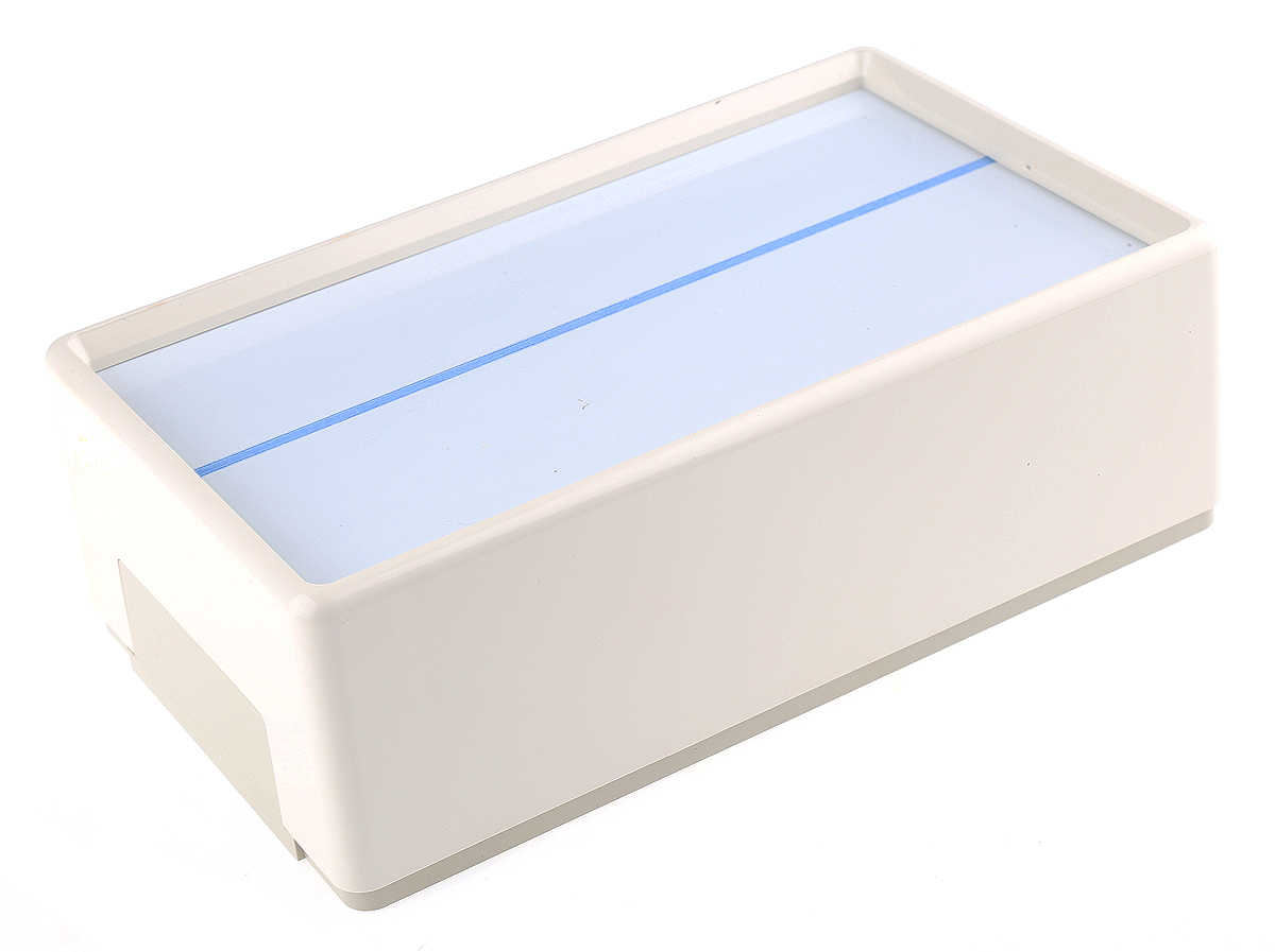 OKW Flat-Pack Case White ABS Instrument Case 70 mm, 210 mm, 125 mm