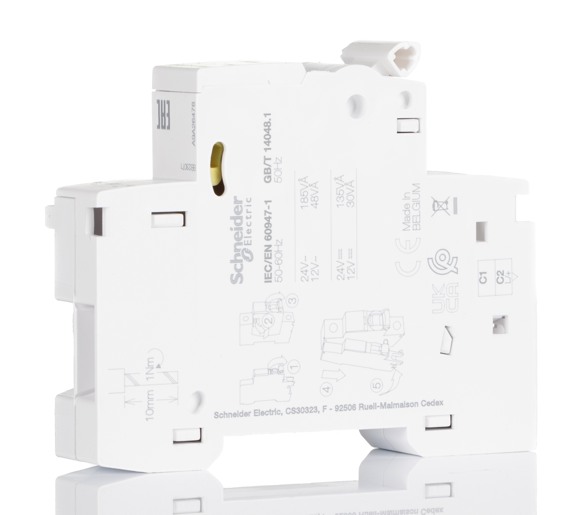 a9a26478 Schneider Electric 24V ac/dc DIN Rail Shunt Trip Shunt Trip for use with Ild Double Terminal, ISW-NA, ARA, RCA, IlD MCB,