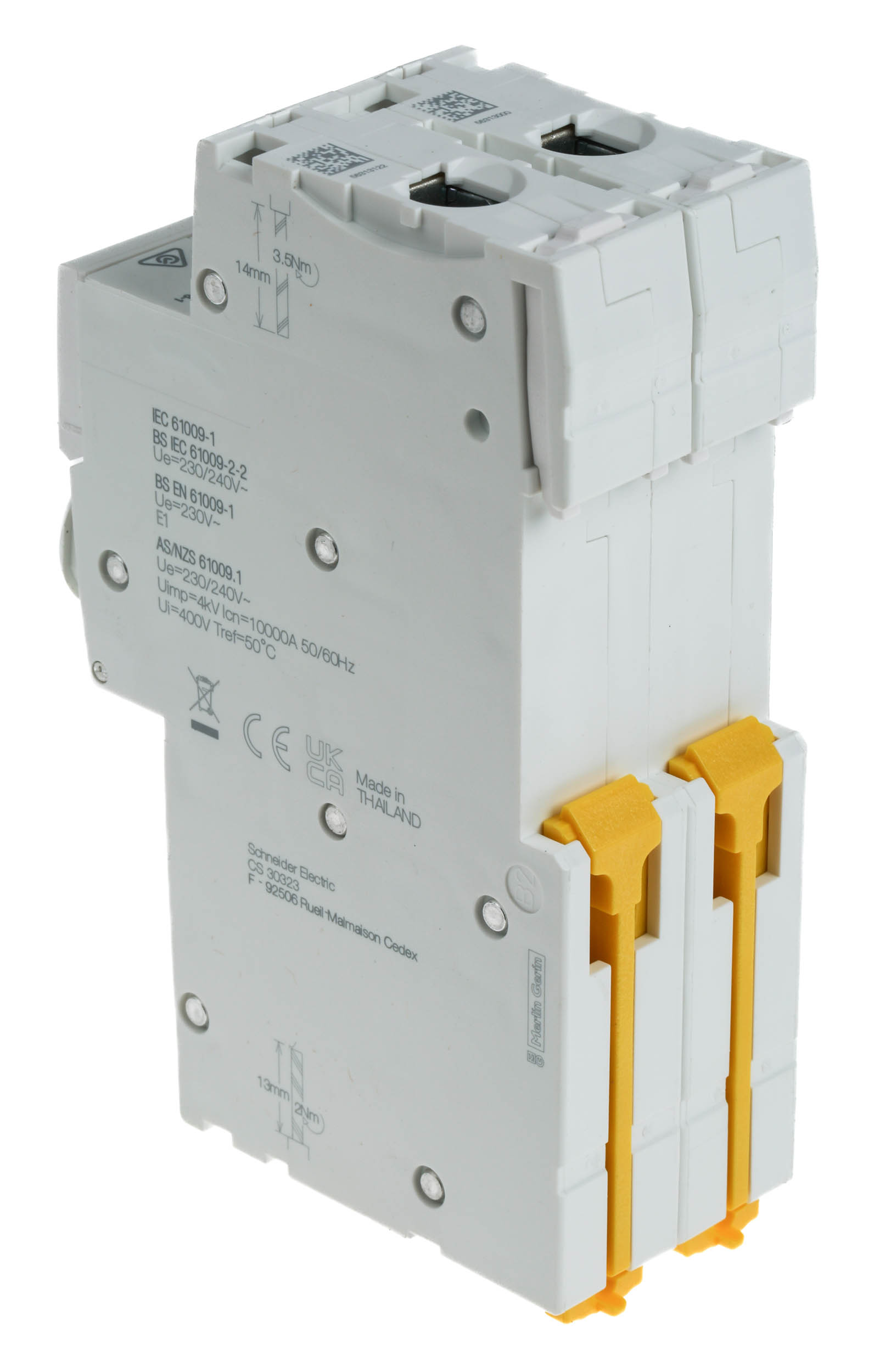 a9d11216 Schneider Electric Residual Current Circuit Breaker with Overload Protection, 16A Current Rating, 1-Pole, 30 mA Trip