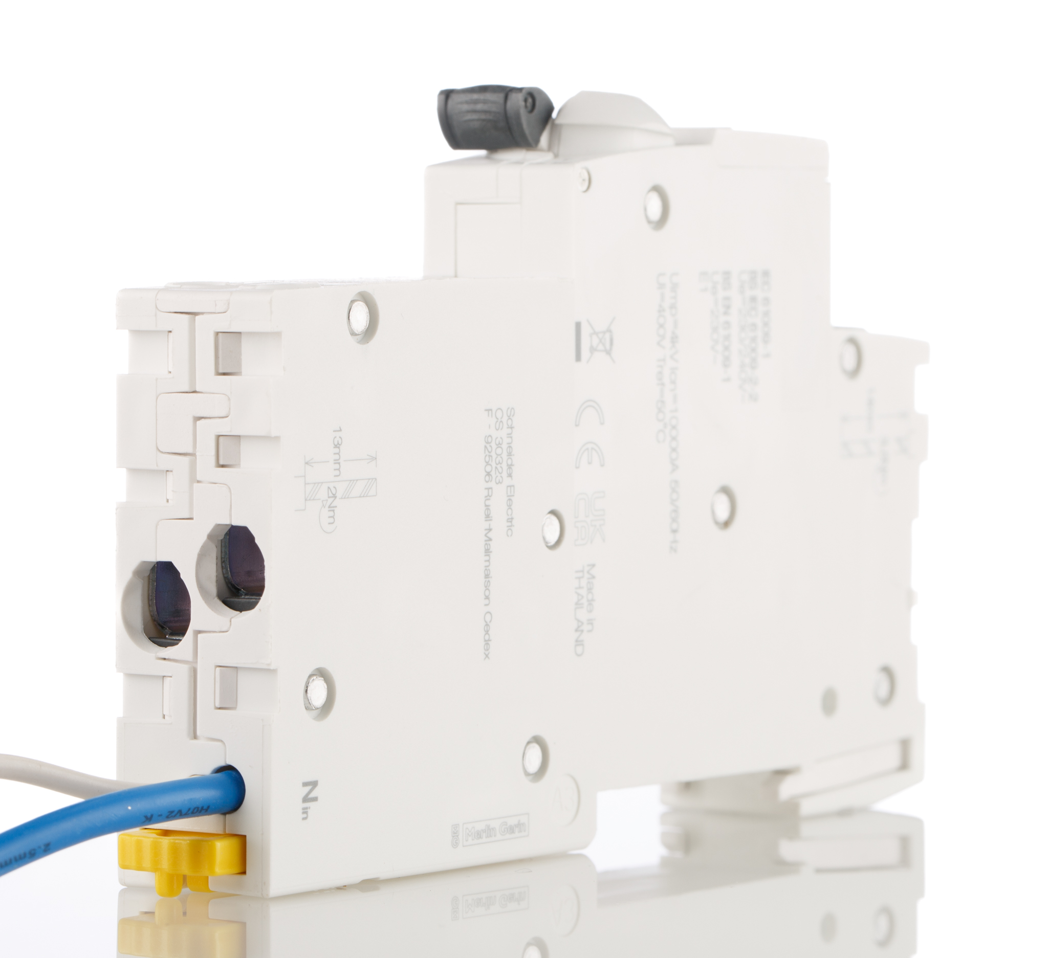 a9d11816 Schneider Electric Residual Current Circuit Breaker with Overload Protection, 16A Current Rating, 1-Pole, 30 mA Trip