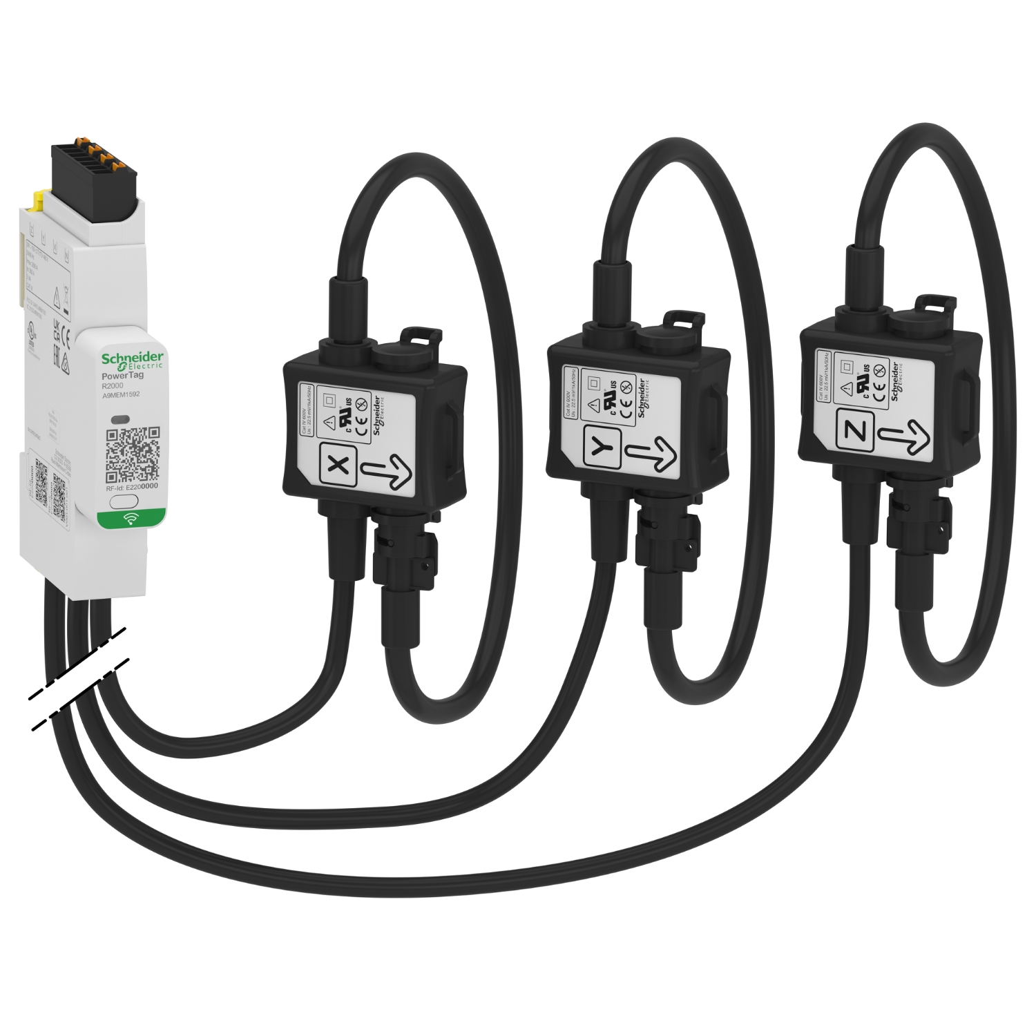 Schneider Electric, Powerlogic, PowerTag, 1kA, Energy Sensor, 1 VA, Wired