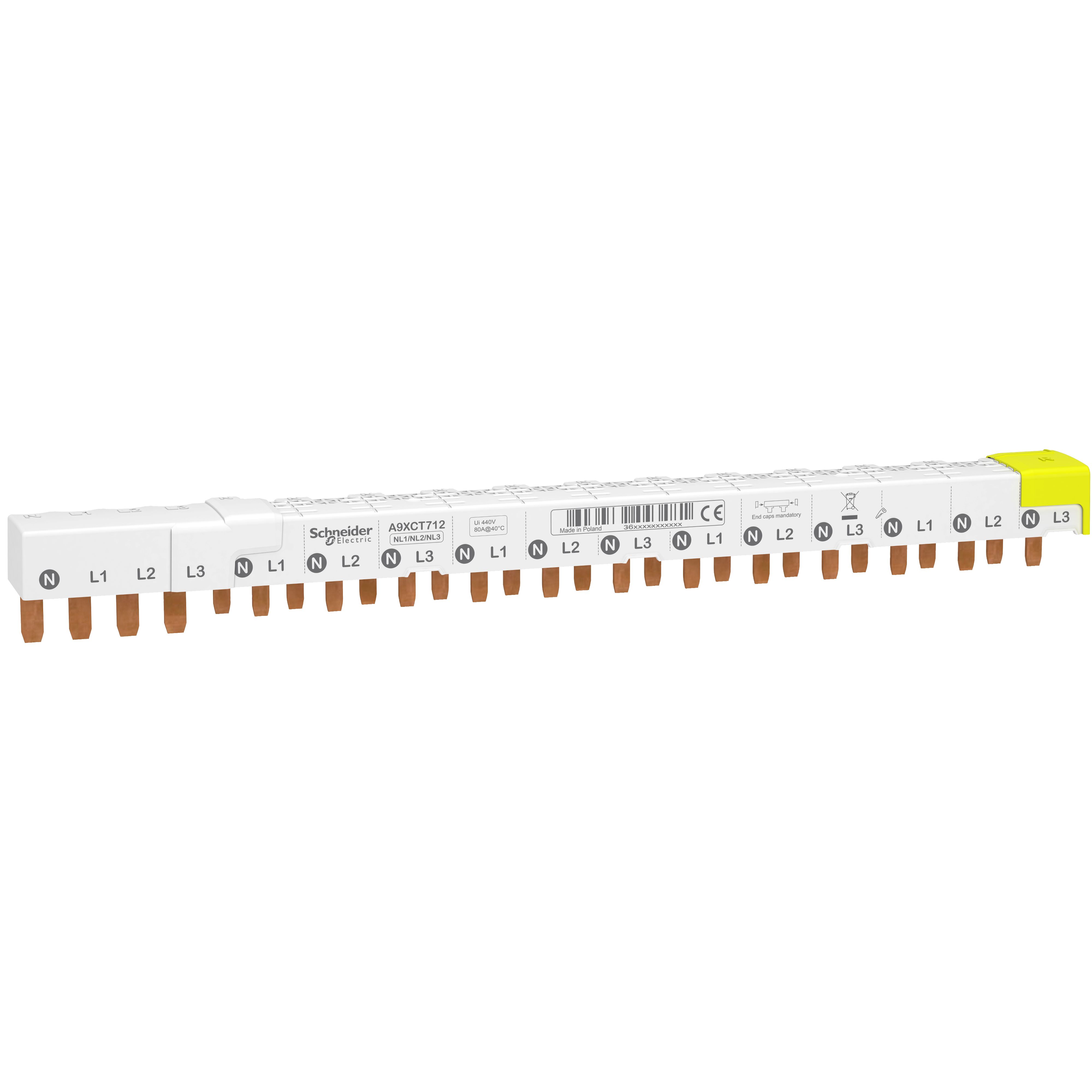 Schneider Electric Acti9 Acti9 iDT40 1 Phase Busbar, 9 mm Pitch