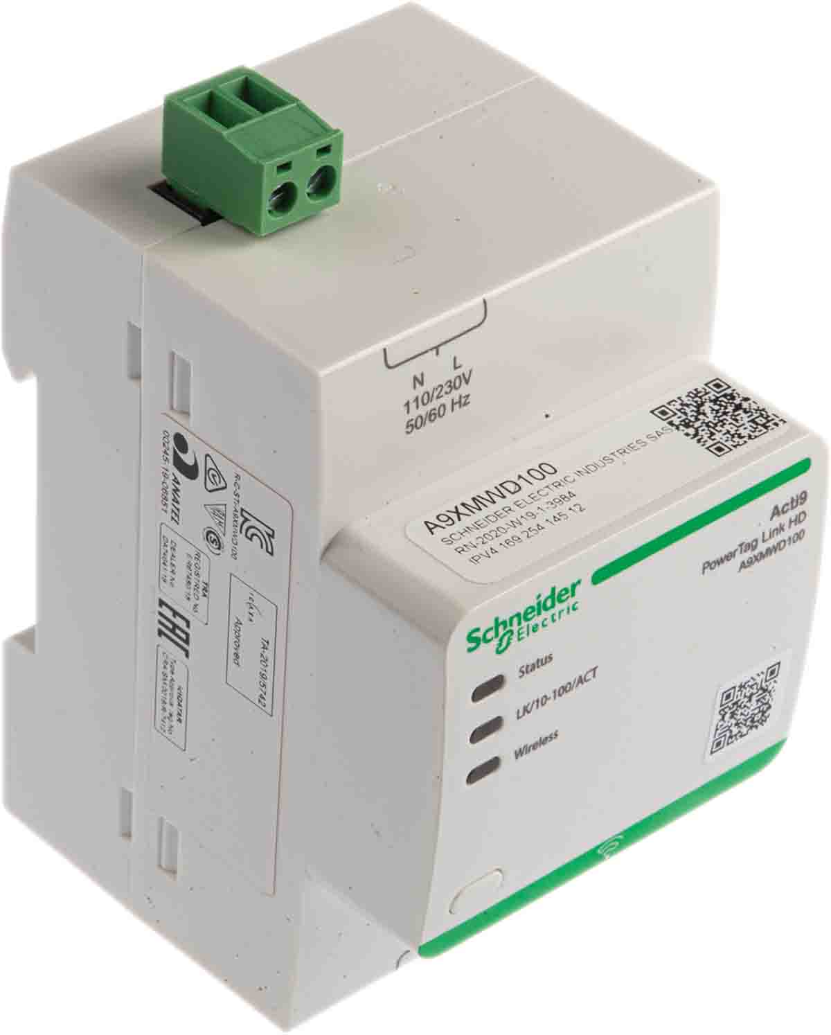 a9xmwd100 Schneider Electric A9 Series Safety Module, 2 Inputs, 230V