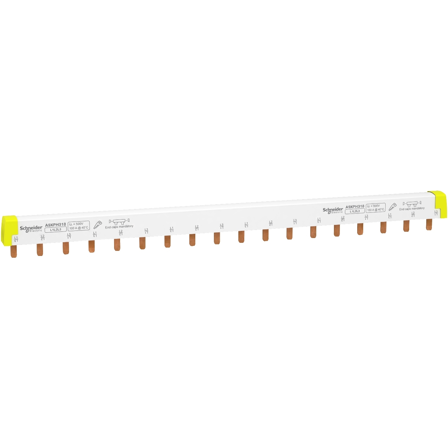 Schneider Electric Acti9 Acti9 Busbar, 440 V ac, 18 mm Pitch