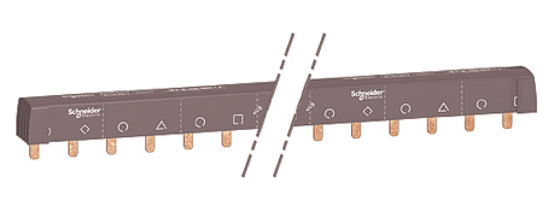 Schneider Electric Acti9 Acti9 Accessoires 4 Phase Busbar, 415 V ac, 18 mm Pitch