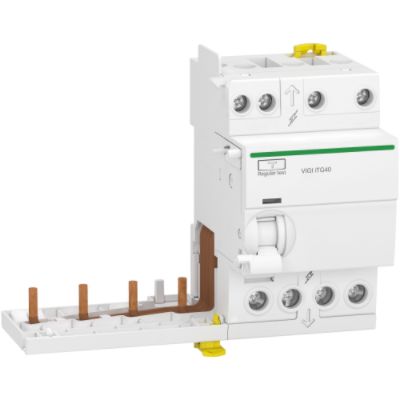 Schneider Electric Acti9 iDT40 Series Residual Current Device, 40A, 4-Pole, 300 mA, Type A-SI, 40 A