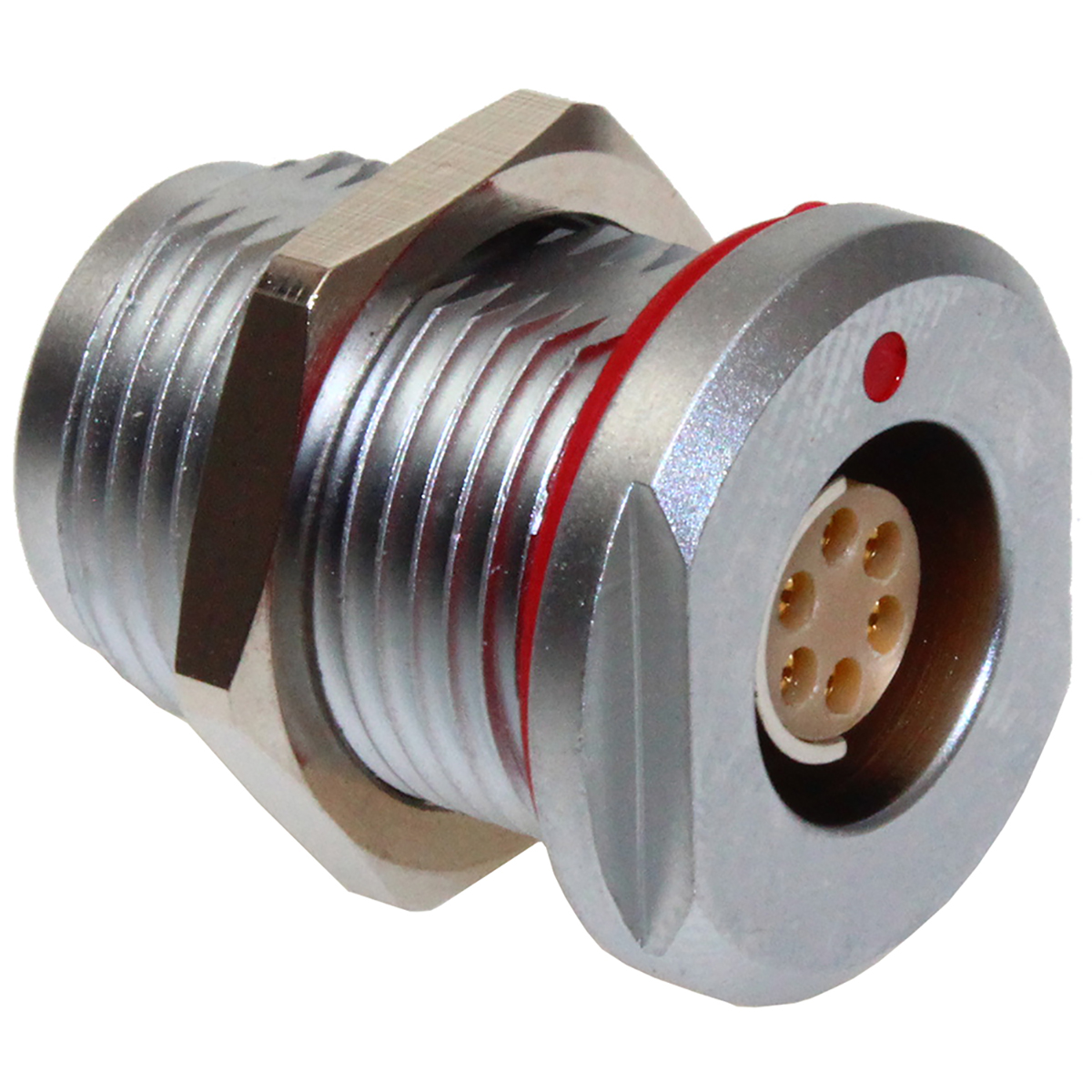 CAMDENBOSS Circular Connector, 6 Contacts, Panel, M14 Connector, Socket, Female, IP68, CamCirc CCL2 Series