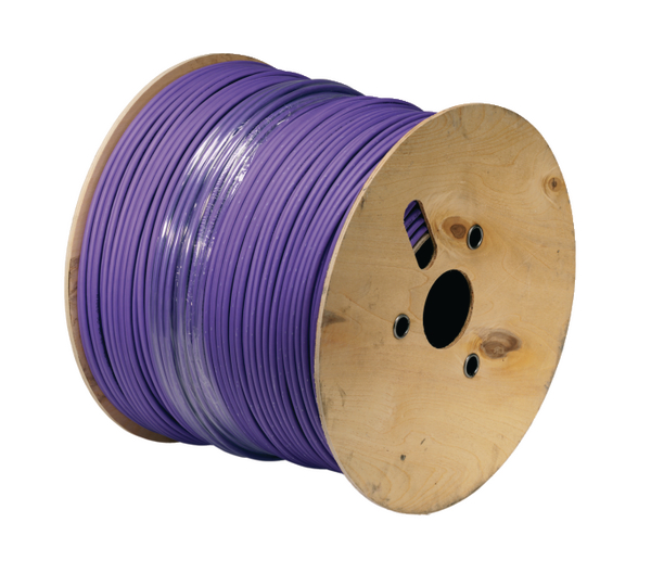HellermannTyton ConnectivityCA, 500m Cat6a, Purple Unterminated to, F/FTP Shielded, Unterminated LSFRZH Sheath
