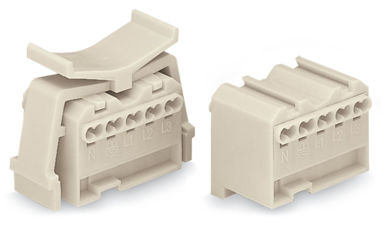 WAGO 277 Series Female Lighting Connector, 5-Pole, Female, 5-Way, Plug-In Mount, 16A