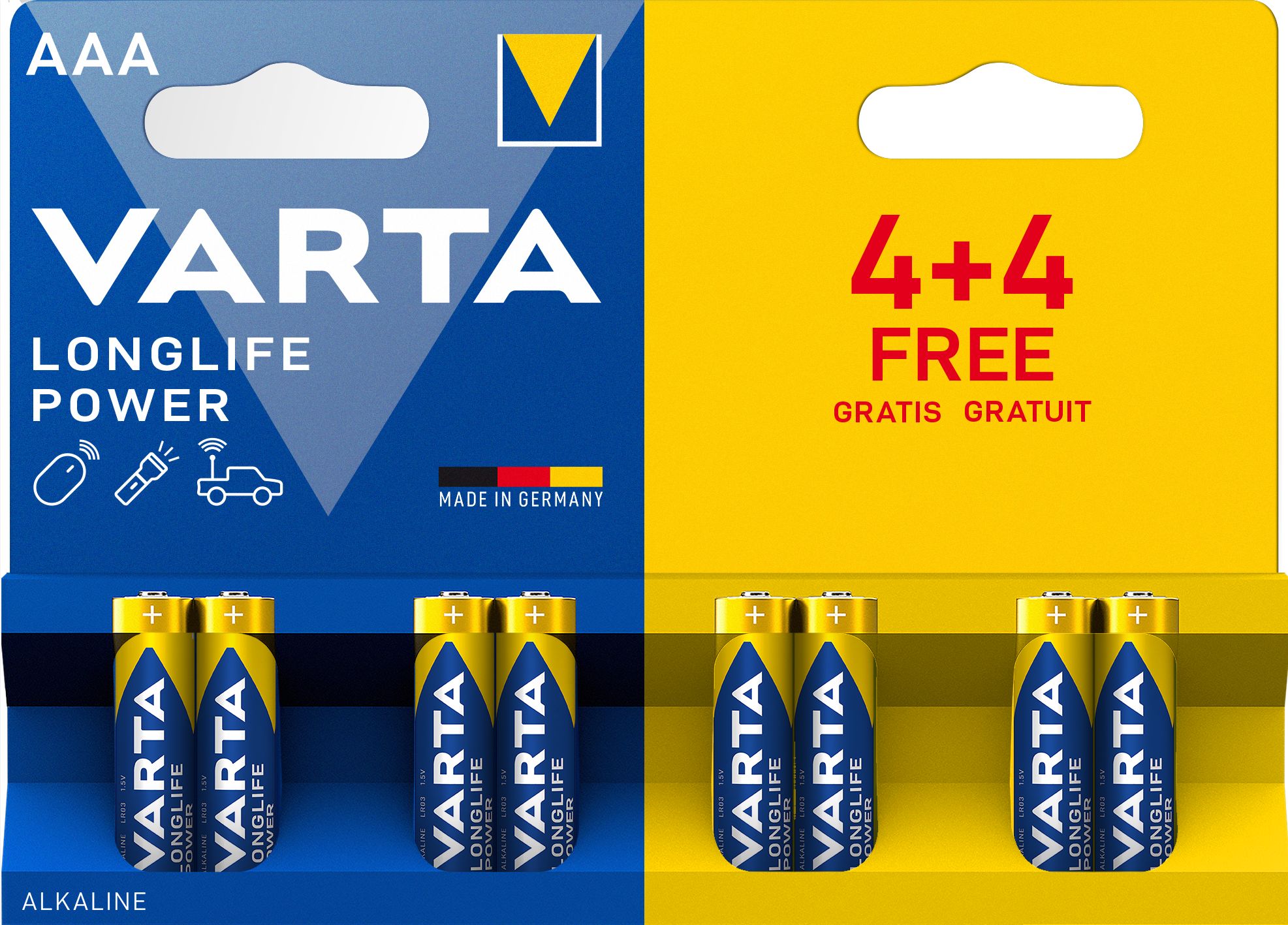 Varta LONGLIFE Power Alkaline AAA Battery 1.5 V