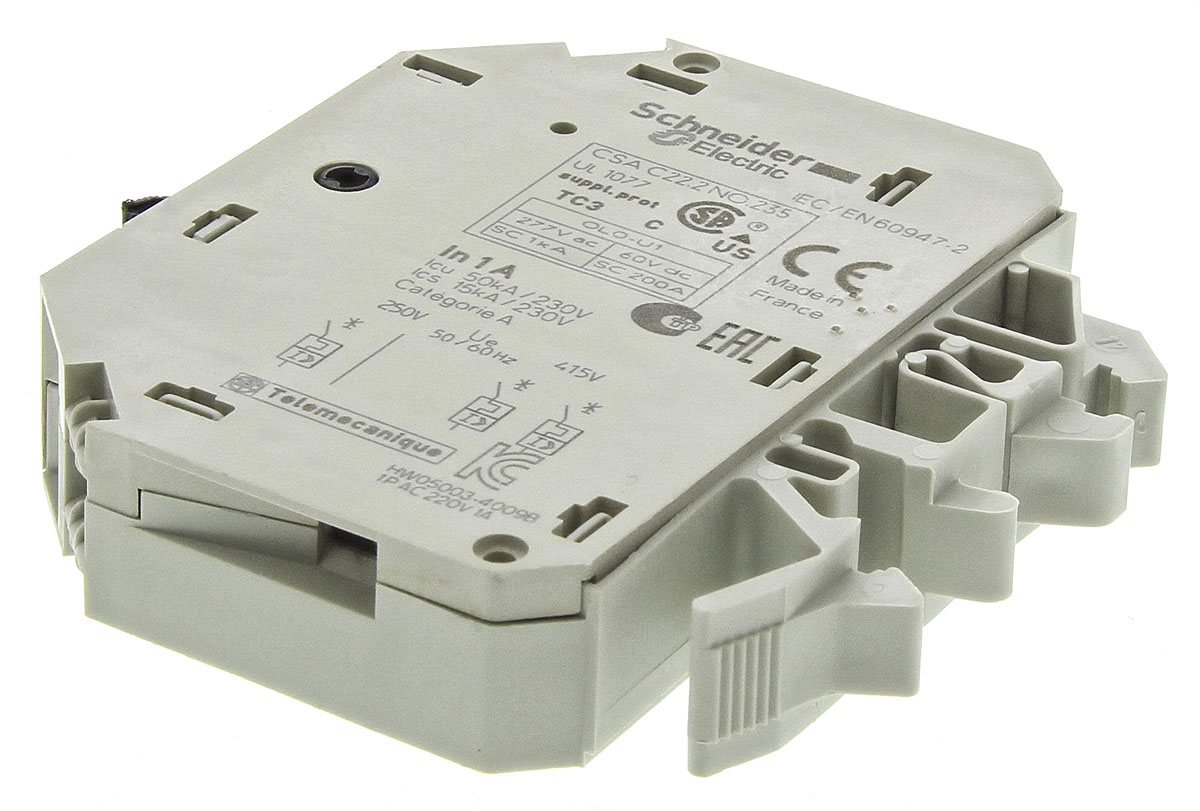 gb2cb06 Schneider Electric 1A 1P Pole Thermal Magnetic Circuit Breaker, 277 V ac, 415 V ac GB2