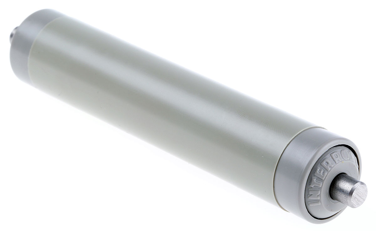 11azs20d03 Interroll Plastic Round Conveyor Roller Spring Loaded 20 mm Dia. x 100 mm L, Stainless Steel 90 N, 6 mm Spindle, 117mm