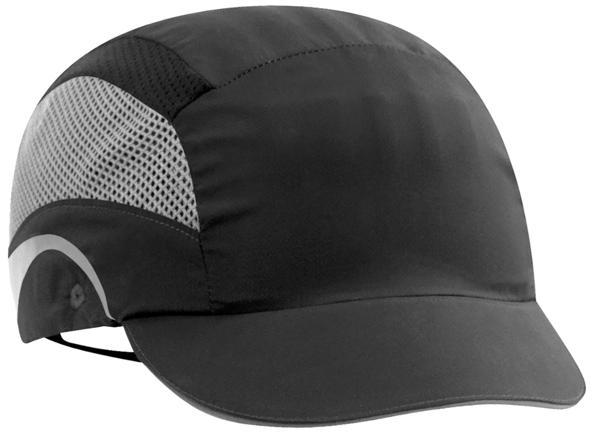 JSP Black Short Bump Cap High Density Polyethylene