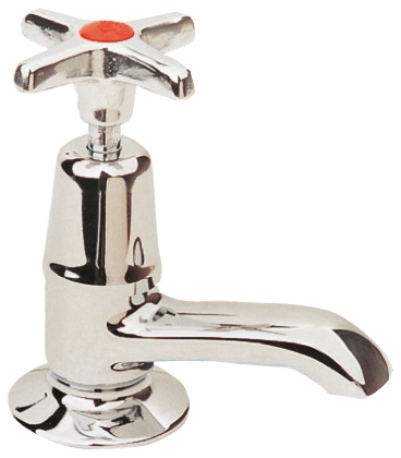 Pegler Yorkshire Twist Handle Water Tap, Hot Basin Tap, 1/2 in BSP