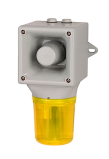 e2s AB105STR Series Blue, Clear, Magenta, Green, Red, Amber, Yellow Sounder-Beacon Combination, IP65 External Lug,