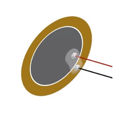 PUI Audio 0.1 mm Piezo Buzzer Component 12 mm 30V Max