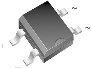 Vishay Bridge Rectifier, 35A, 400V, 4-Pin