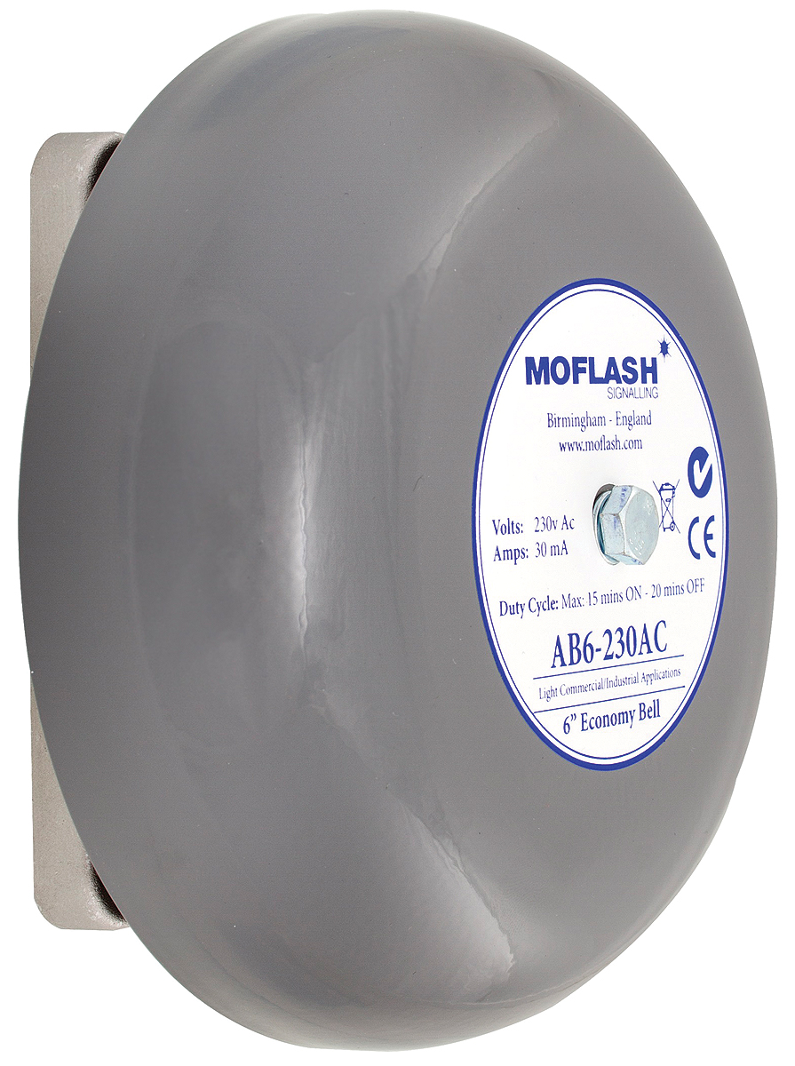 Moflash AB6 Solenoid Series Siren Wall, IP44, DC 24V dc, 1-Tone 100 dB @ 1m