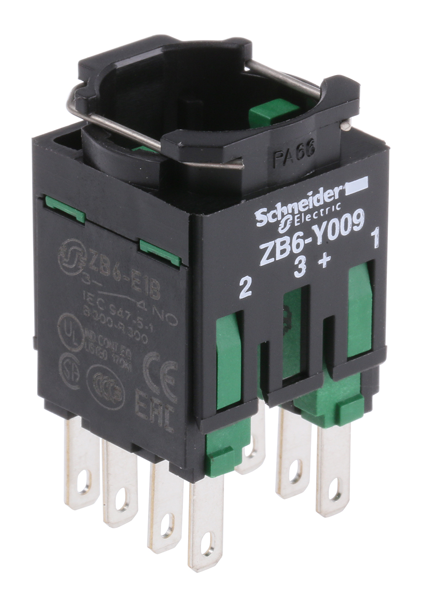 zb6z3b Schneider Electric Harmony XB6 Contact Block 2NO Faston Connectors terminal