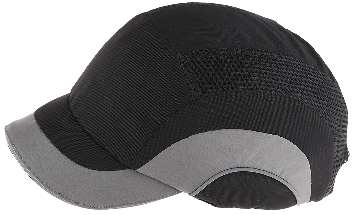 JSP Black Short Bump Cap High Density Polyethylene