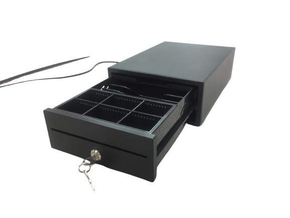 Ceratech Black, White Cash Box, 98 mm x 208 mm x 298 mm
