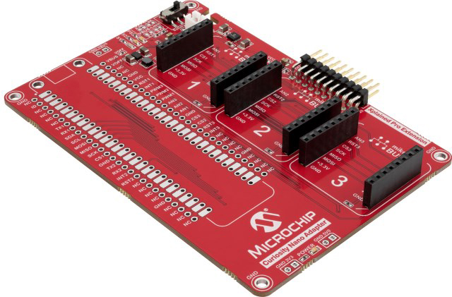 Microchip AC164162 Hardware Extension Platform for use with Mikrobus Click Modules, Xplained Pro Extension Boards